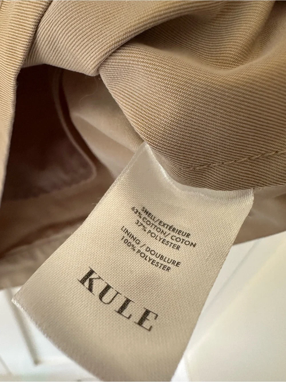 KULE ‘Corbin’ Shorts Beige Khaki Small - Picture 6 of 8